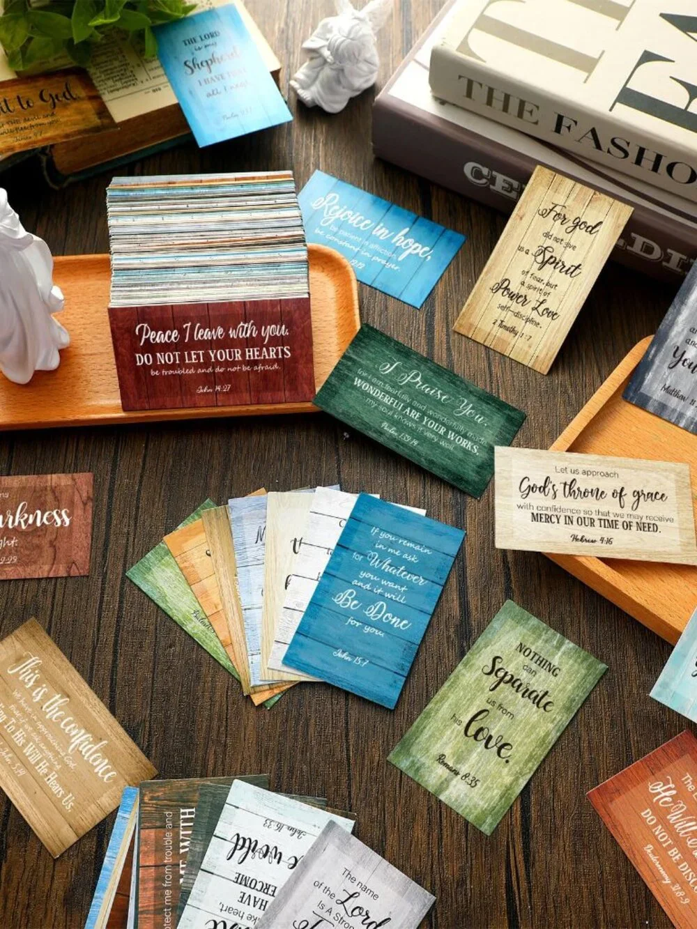 Estune 240 Pcs Bible Verse Cards with Full Scripture Bulk Mini Prayer Cards Wome